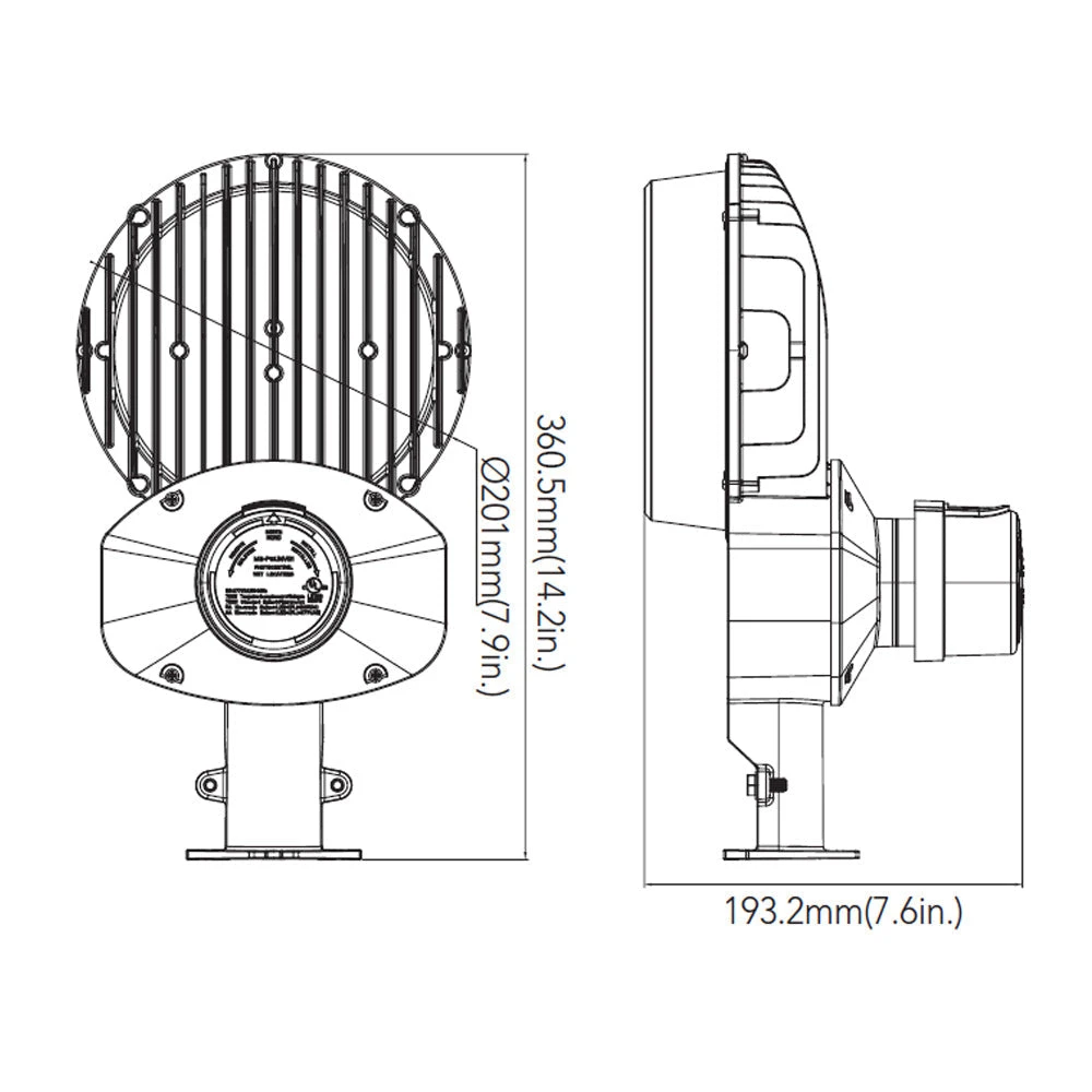 Dark Bronze LED Barn Light, 90W, Dusk To Dawn, 12400 Lumens 3 Dark Bronze LED Barn Light, 90W, Dusk To Dawn, 12400 Lumens - Image 3